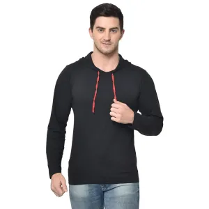 Mack Jonney Full Sleeve Black T-shirt For Men's