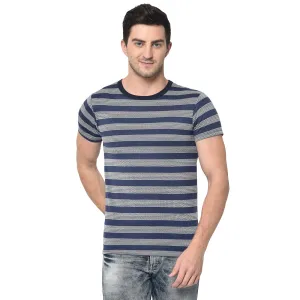 Mack Jonney Round Neck Dark Blue T-shirt For Men's