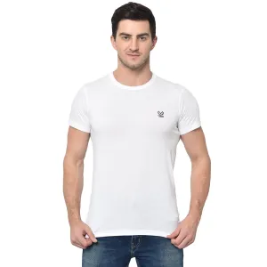 Mack Jonney Round Neck white T-shirt For Men's