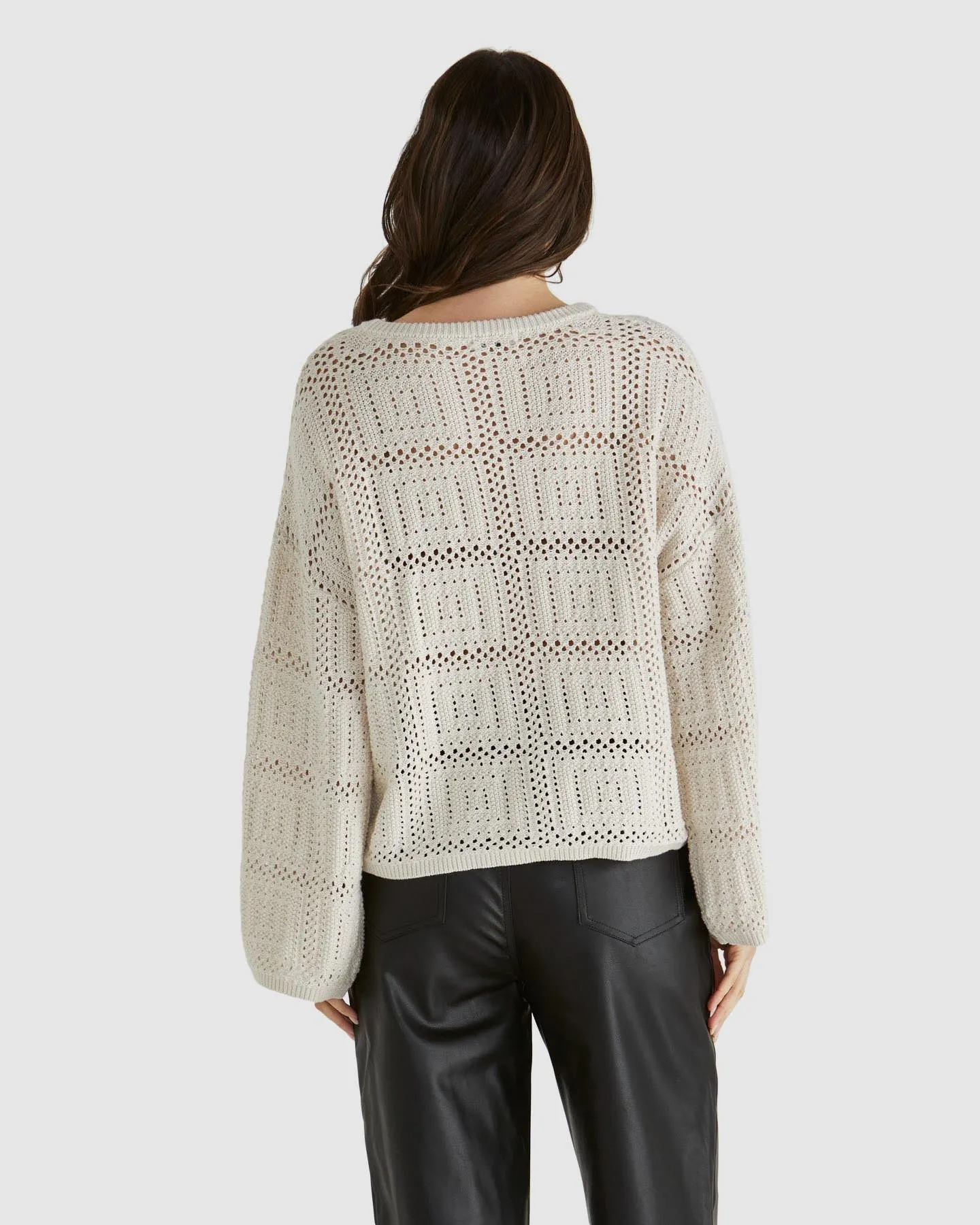 Marcello Crochet Top - Cream