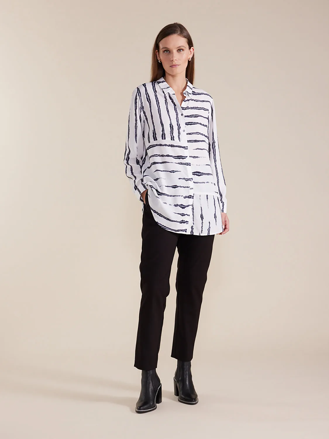 Marco Polo L/S Shadow Stripe Shirt YTMW44619