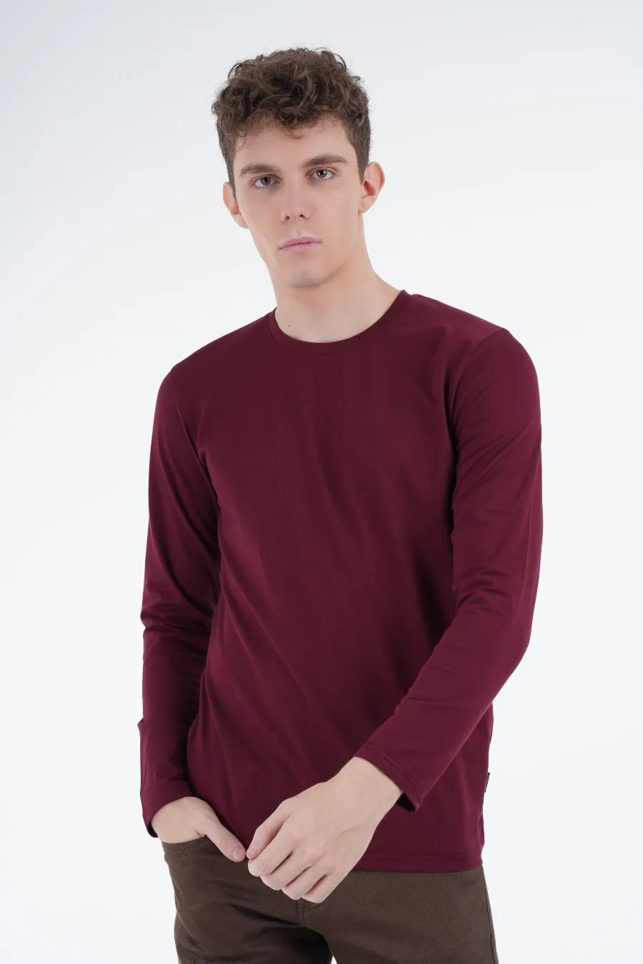 Maroon Plain Shirt