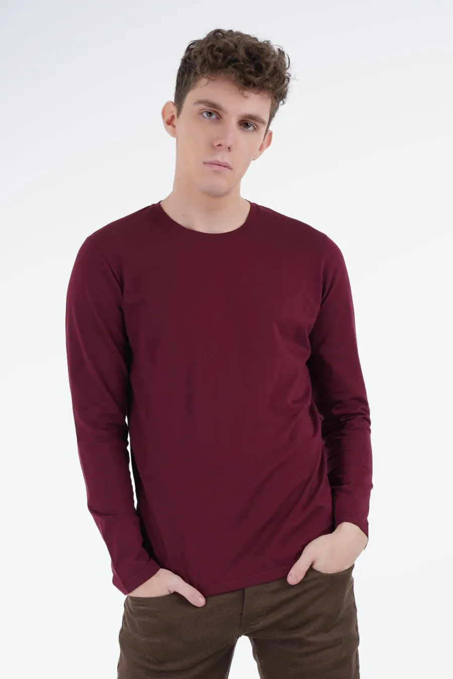 Maroon Plain Shirt
