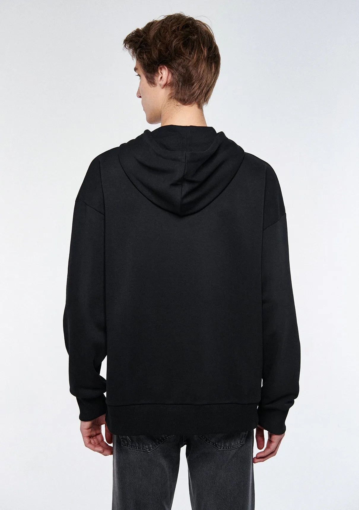 Mavi Logo Printed Black Sweatshirt