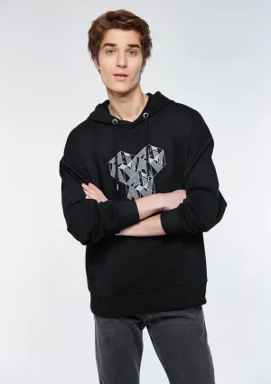 Mavi Logo Printed Black Sweatshirt