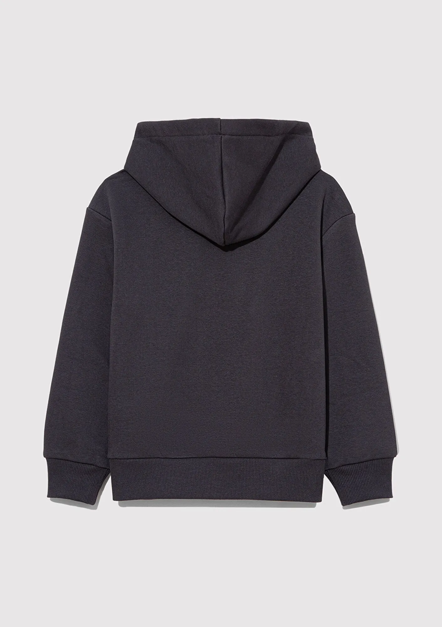Mavi Logo Printed Hooded Anthracite Sweatshirt