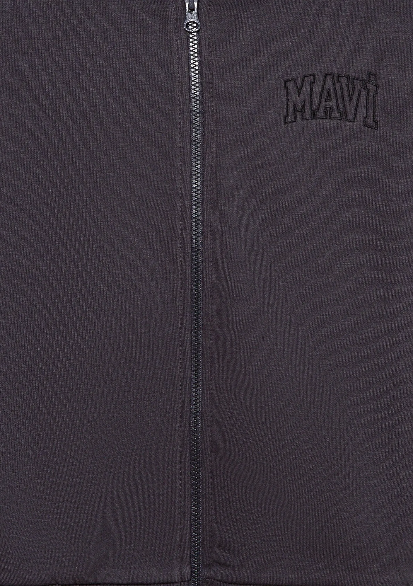 Mavi Logo Printed Hooded Anthracite Sweatshirt