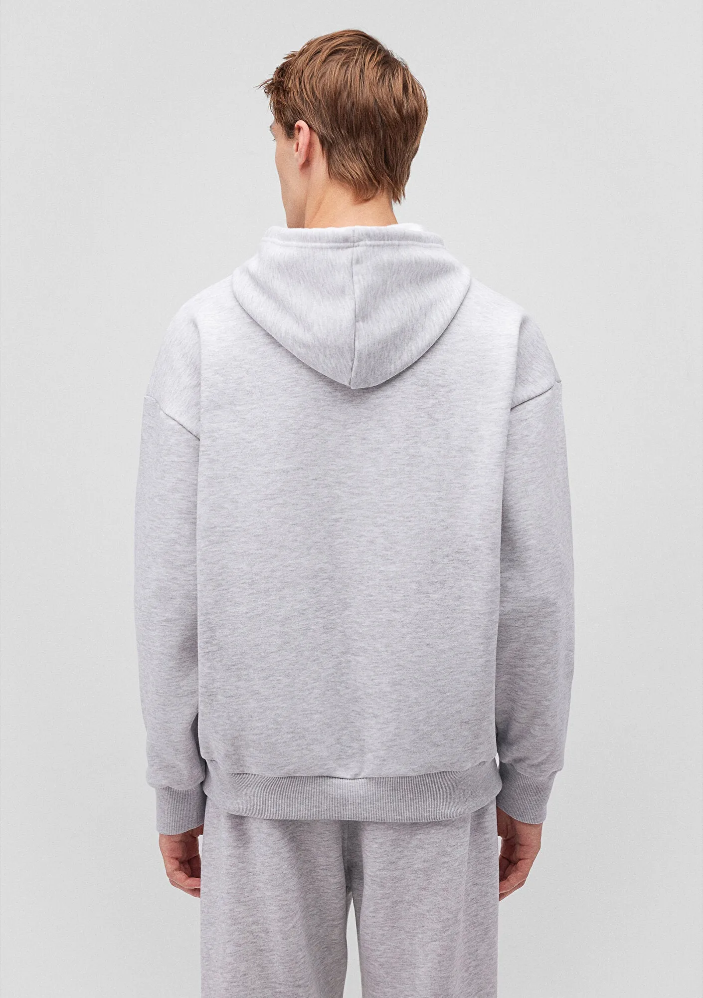 Mavi Logo Printed Hooded Grey Sweatshirt