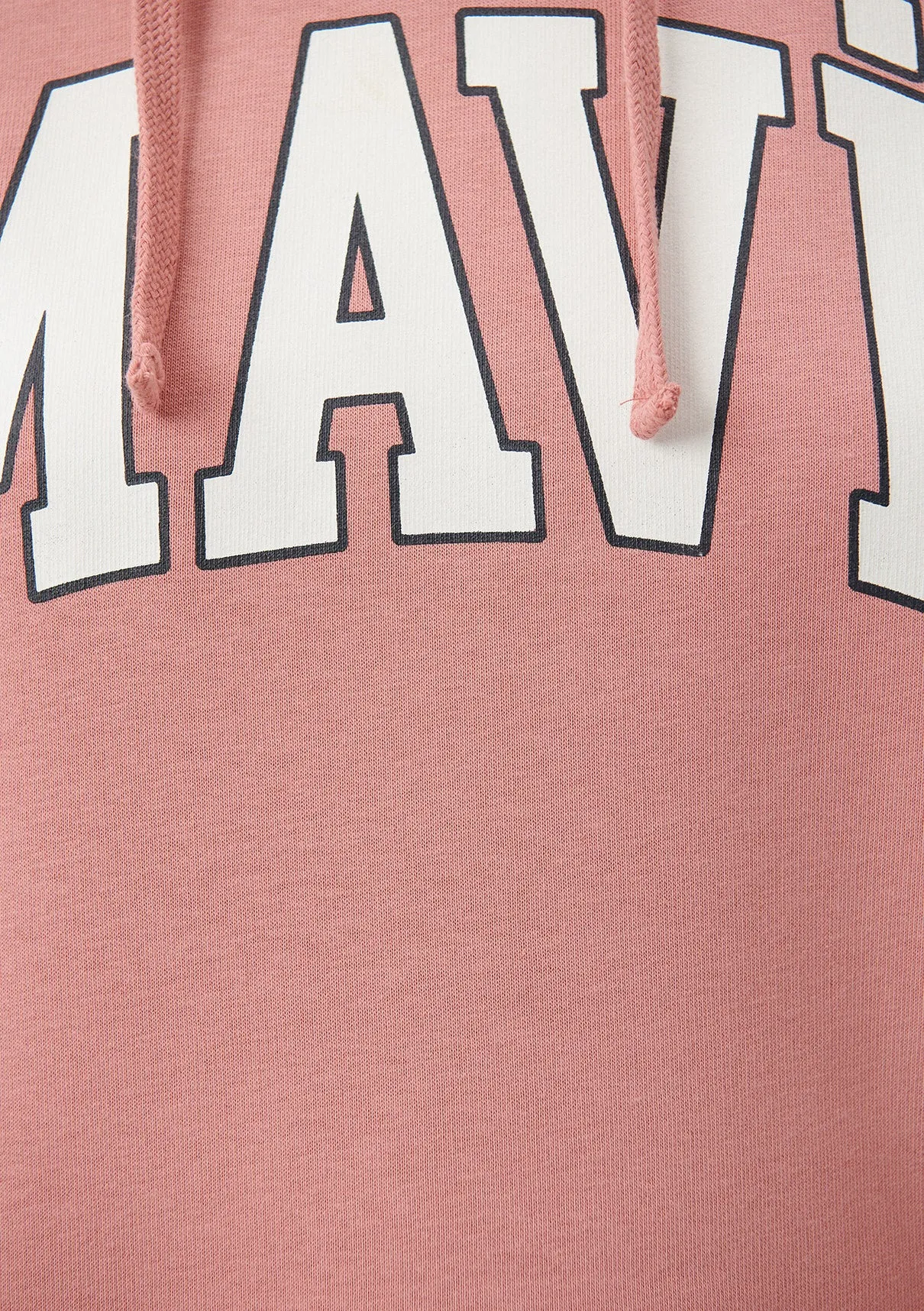 Mavi Logo Printed Hooded Pink Sweatshirt