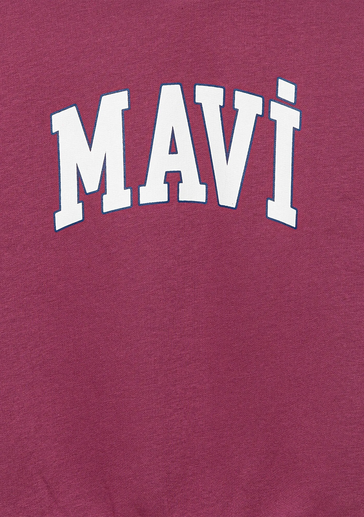 Mavi Logo Printed Hooded Purple Sweatshirt