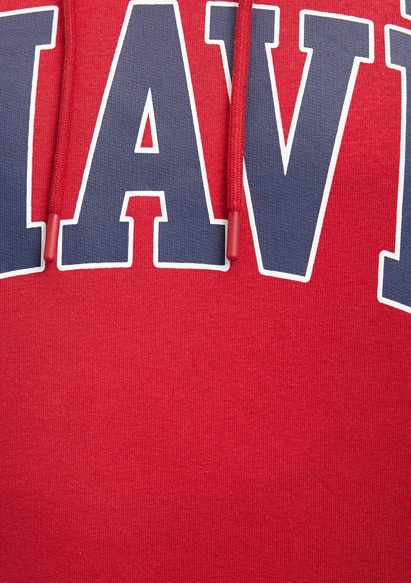 Mavi Logo Printed Hooded Red Sweatshirt