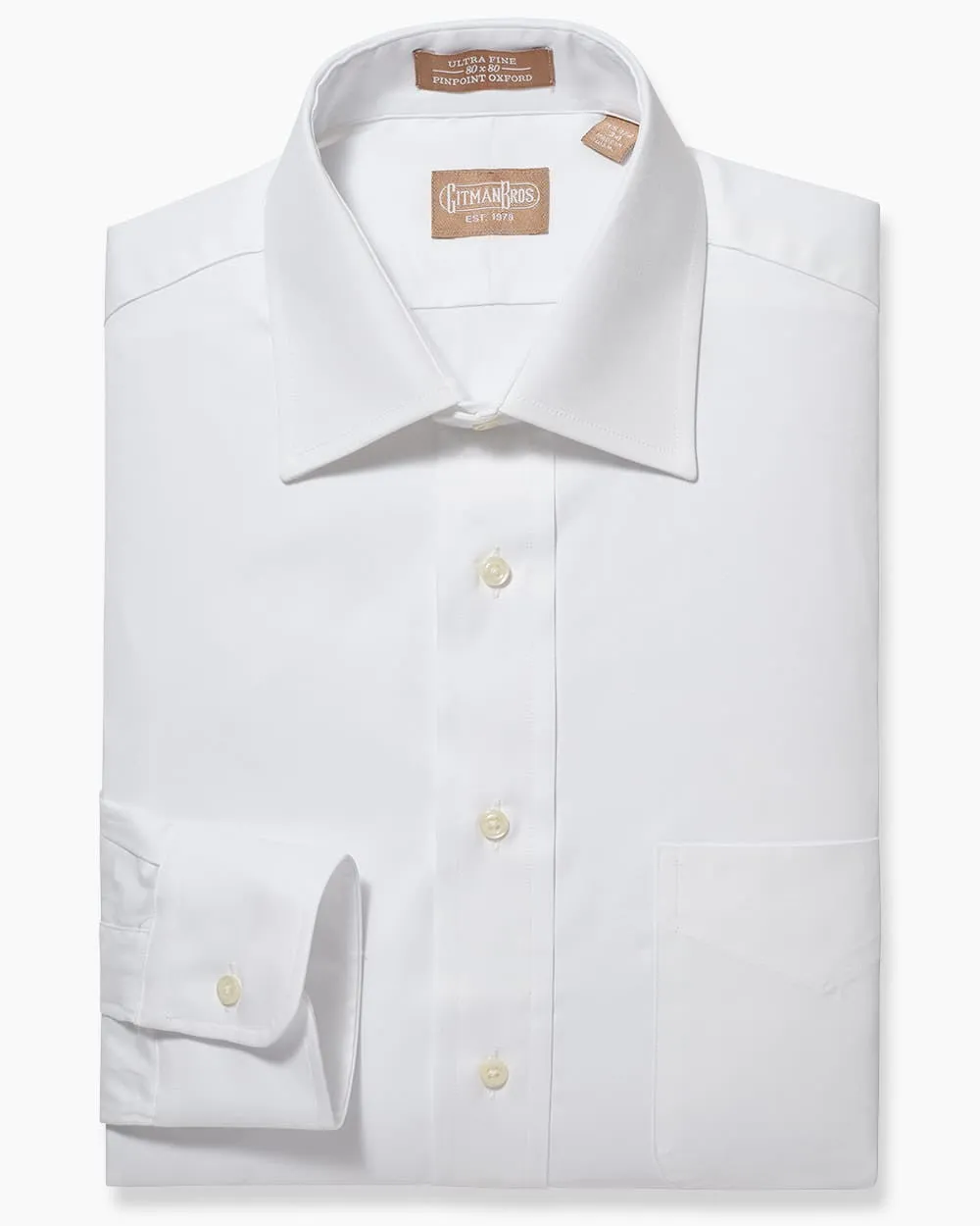 Medium Spread Pinpoint White