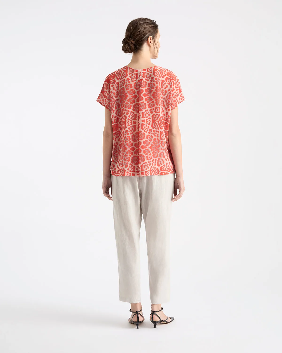 Mela Purdie Cap Shell Animal Silk F827 7167