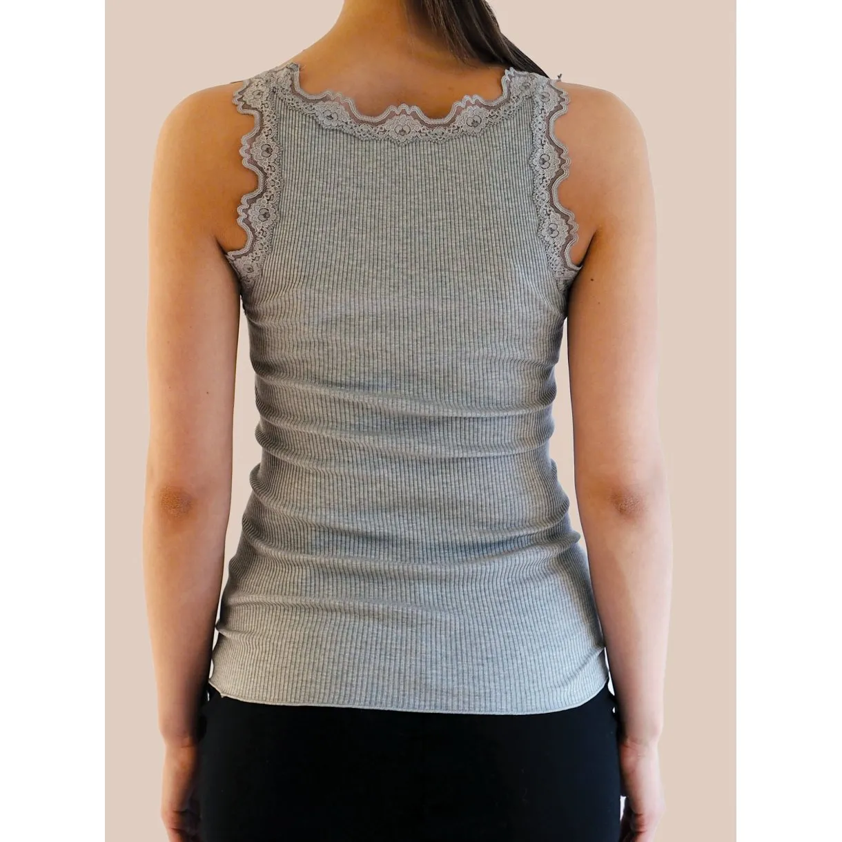 Melange Grey Silk Mix Camisole