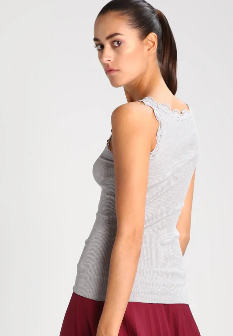 Melange Grey Silk Mix Camisole