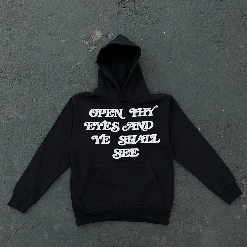 Men Hooded Sweatshirt Hip Hop for Winter