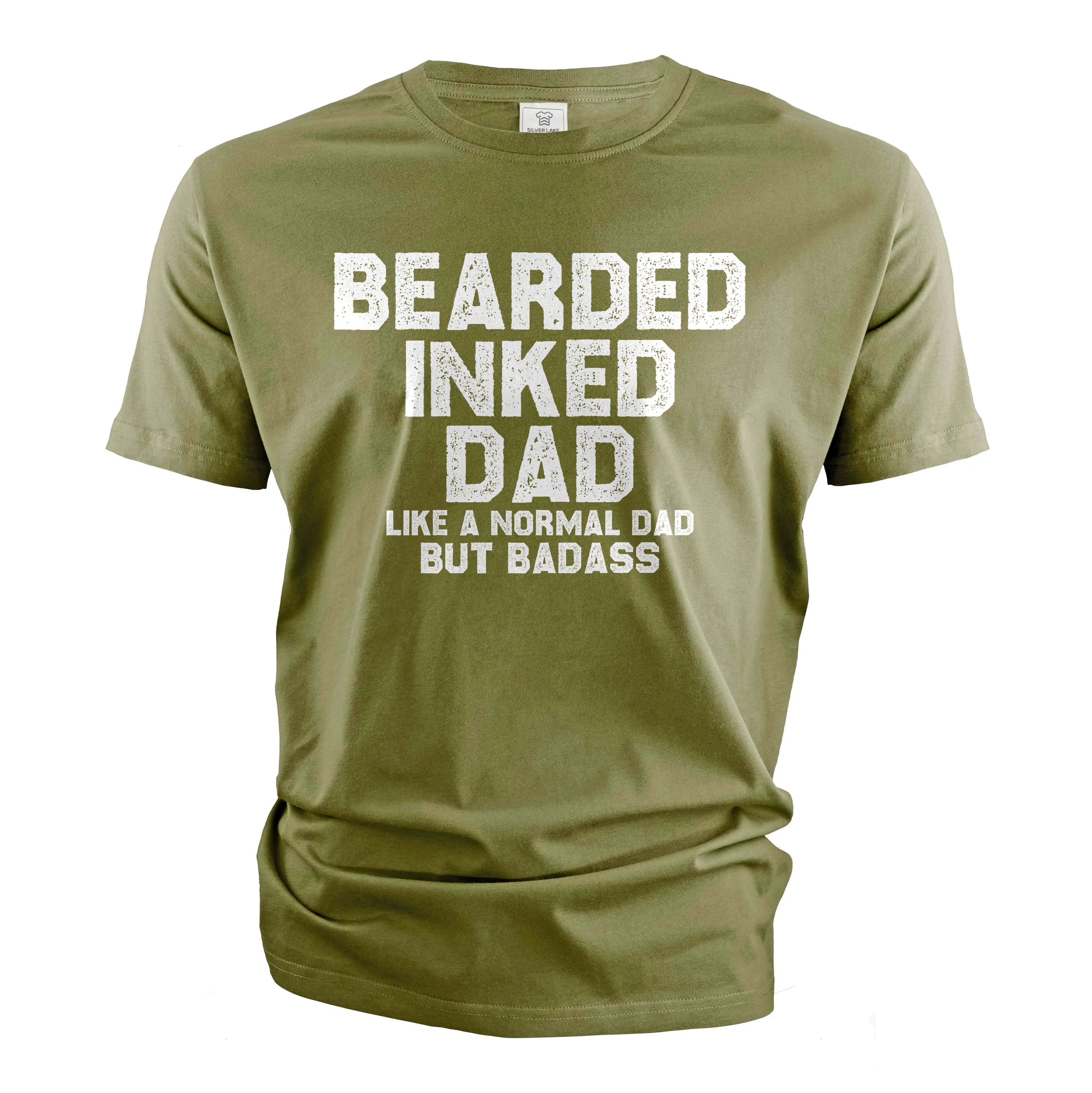 Men's Father's day dad T-shirt beard and tattoos tee shirt dad gifts birthday funny tee