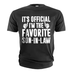 Men's Funny Favorite son-in-law T-shirt Son In Law gifts sarcastic humorous Gift from mother in law
