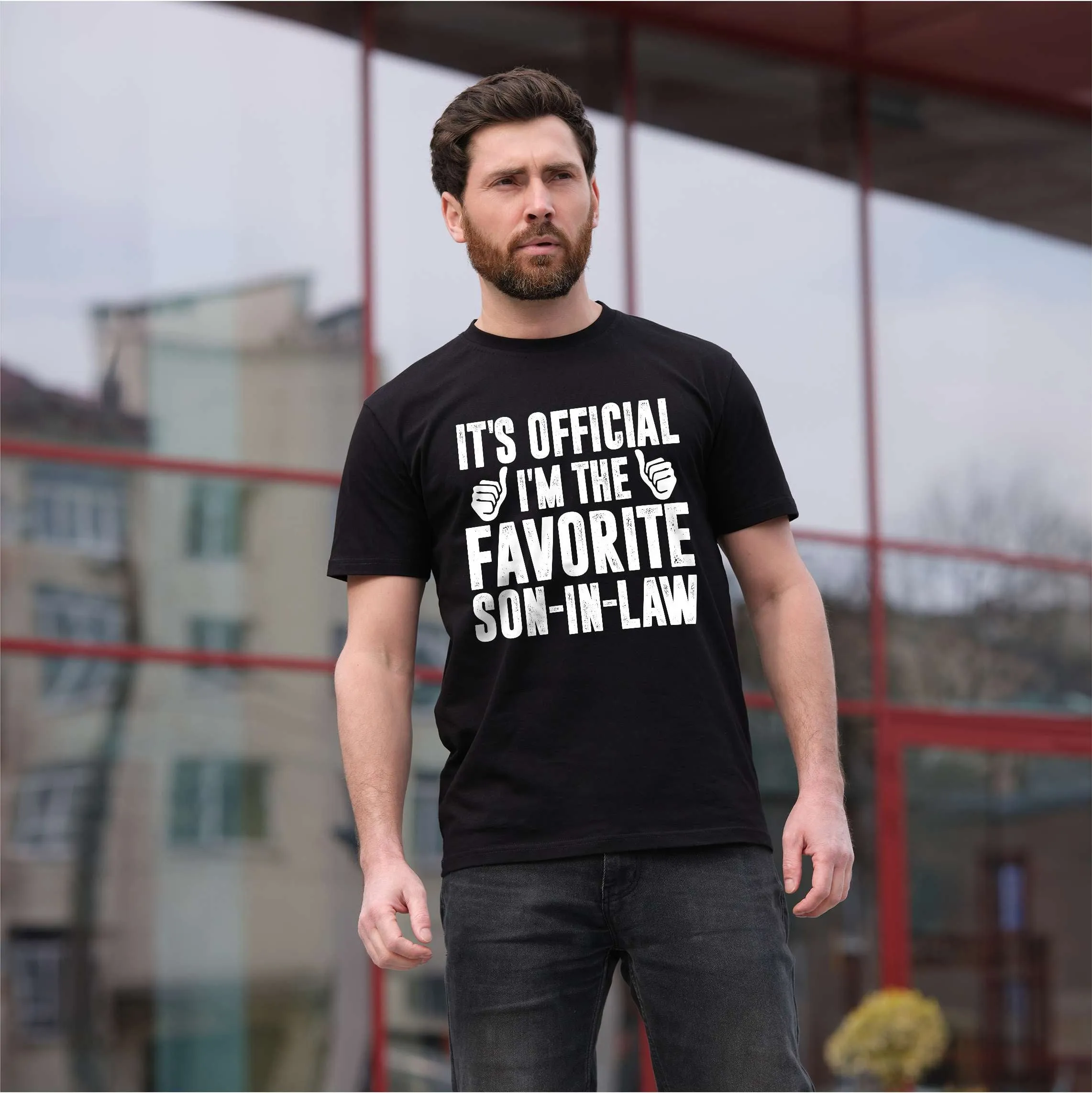 Men's Funny Favorite son-in-law T-shirt Son In Law gifts sarcastic humorous Gift from mother in law