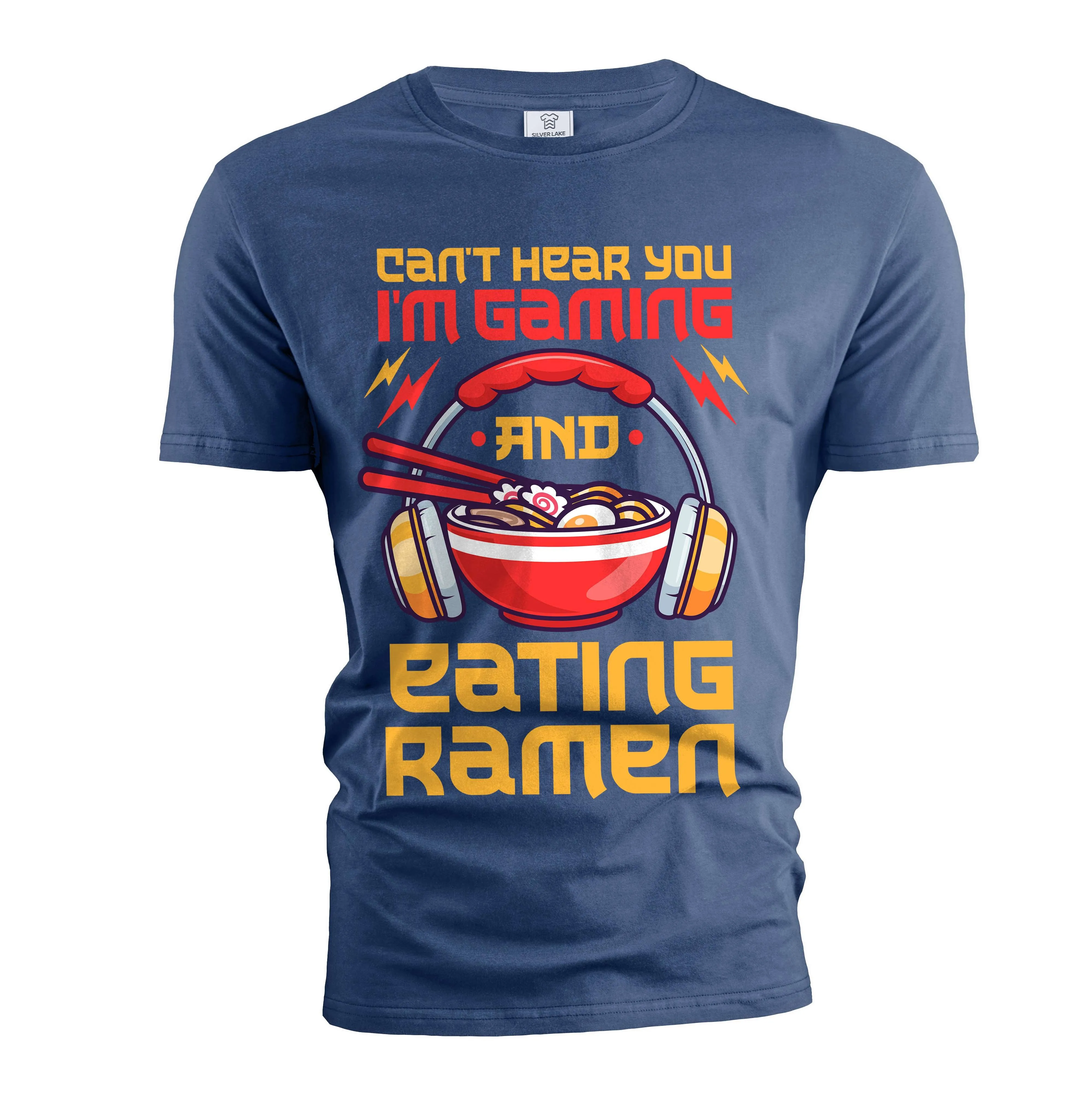 Men's Gaming Funny T-shirt Ramen and video games Tee humorous gift teeshirt