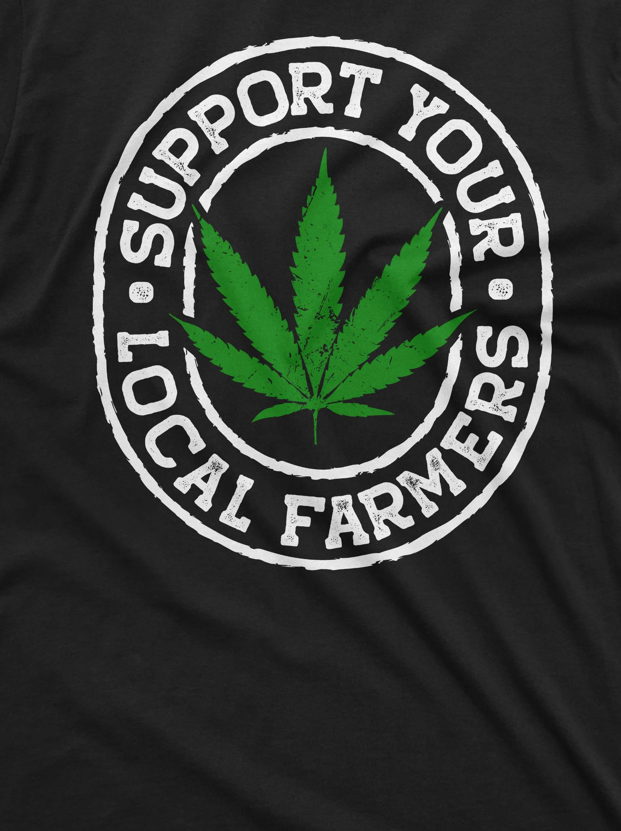 Men's Marijuana Cannabis day 420 T-shirt Support your local farmer weed tee shirt 4:20 tshirts