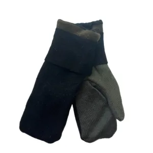 Men's Mittens Black & Green | 302