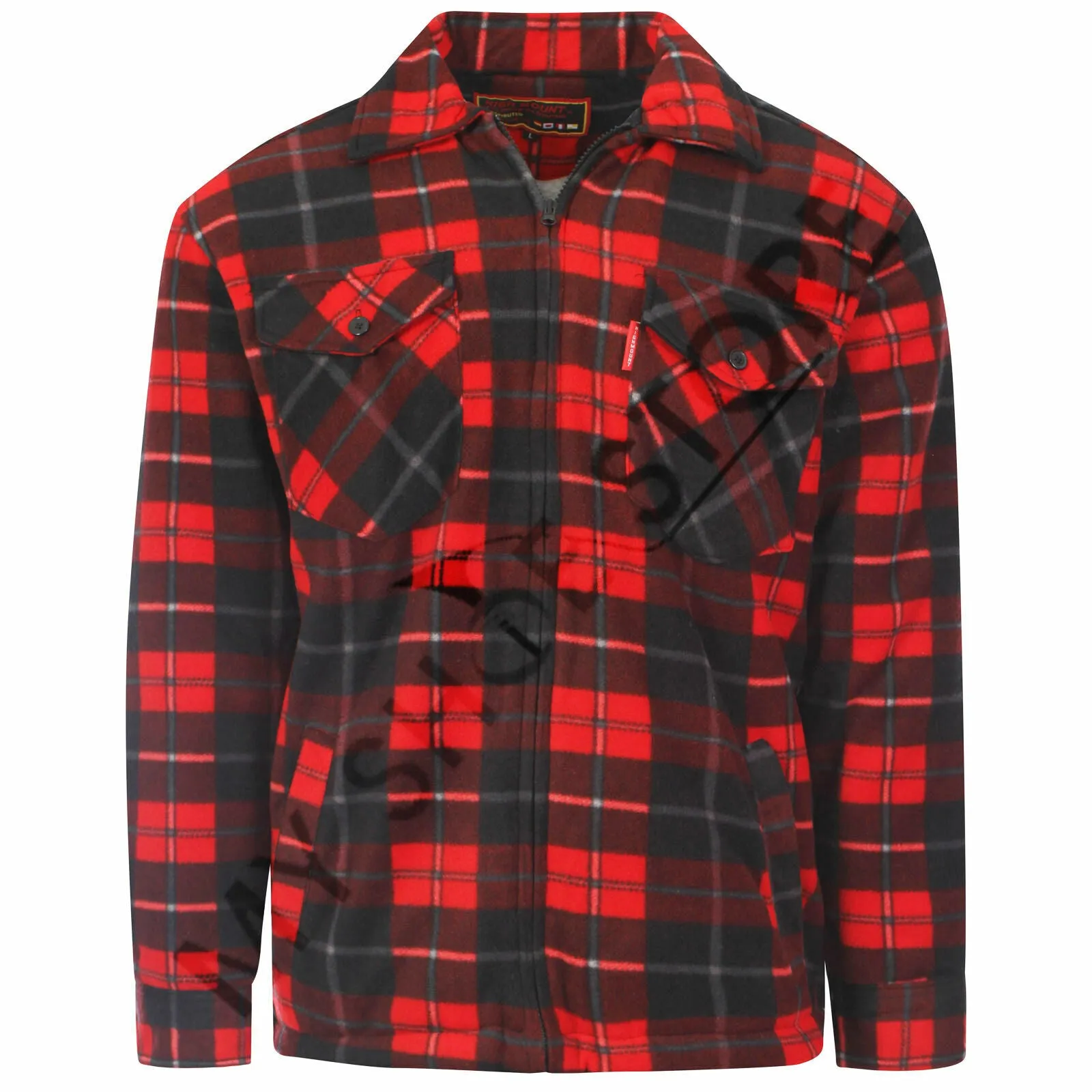 MENS PADDED SHIRT FUR LINED LUMBERJACK FLANNEL WORK JACKET WARM THICK CASUAL TOP