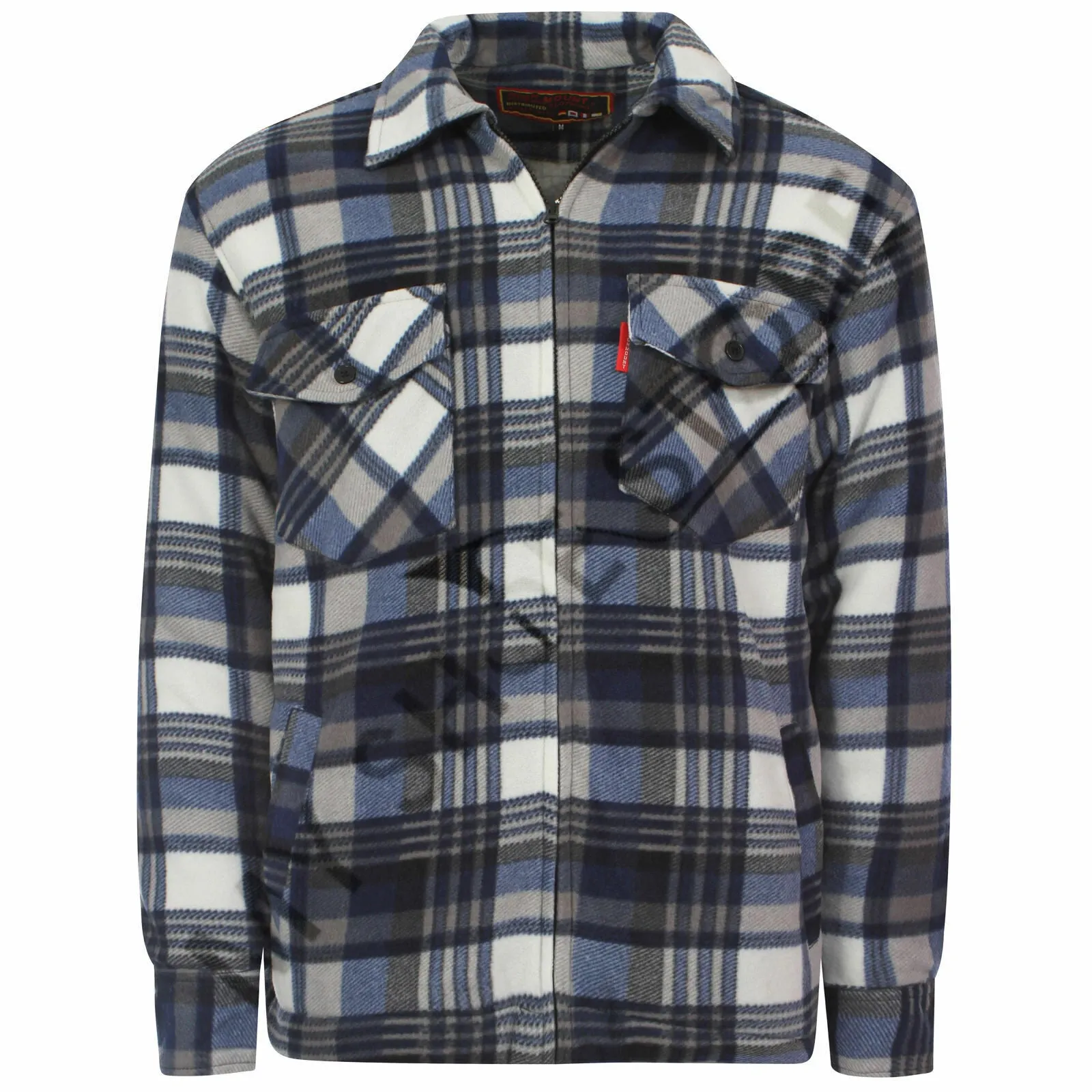 MENS PADDED SHIRT FUR LINED LUMBERJACK FLANNEL WORK JACKET WARM THICK CASUAL TOP