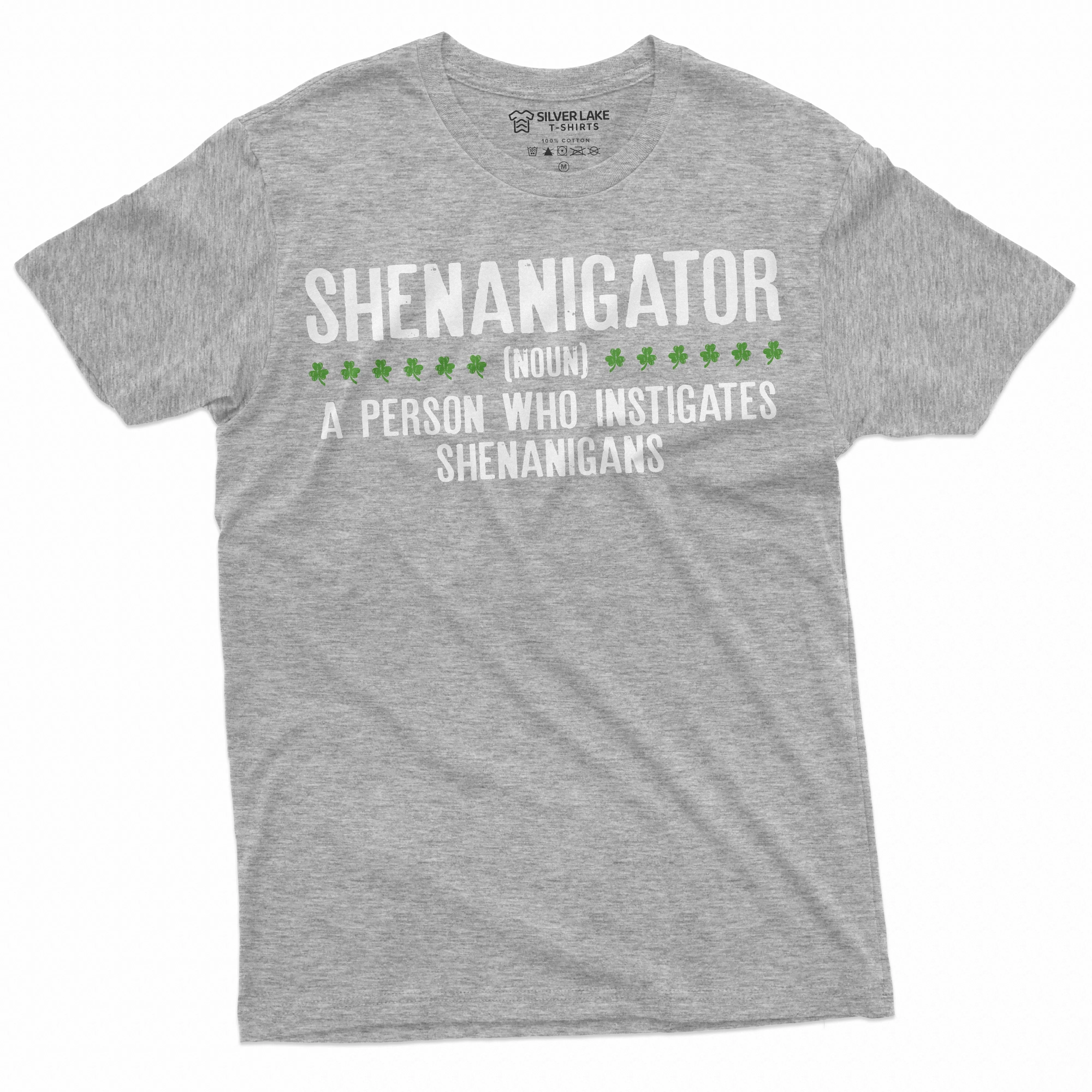 Men's Shenanigator T-shirt St Patricks day Shenanigans shirt Saint Paddys Holiday irish Tee