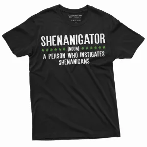 Men's Shenanigator T-shirt St Patricks day Shenanigans shirt Saint Paddys Holiday irish Tee