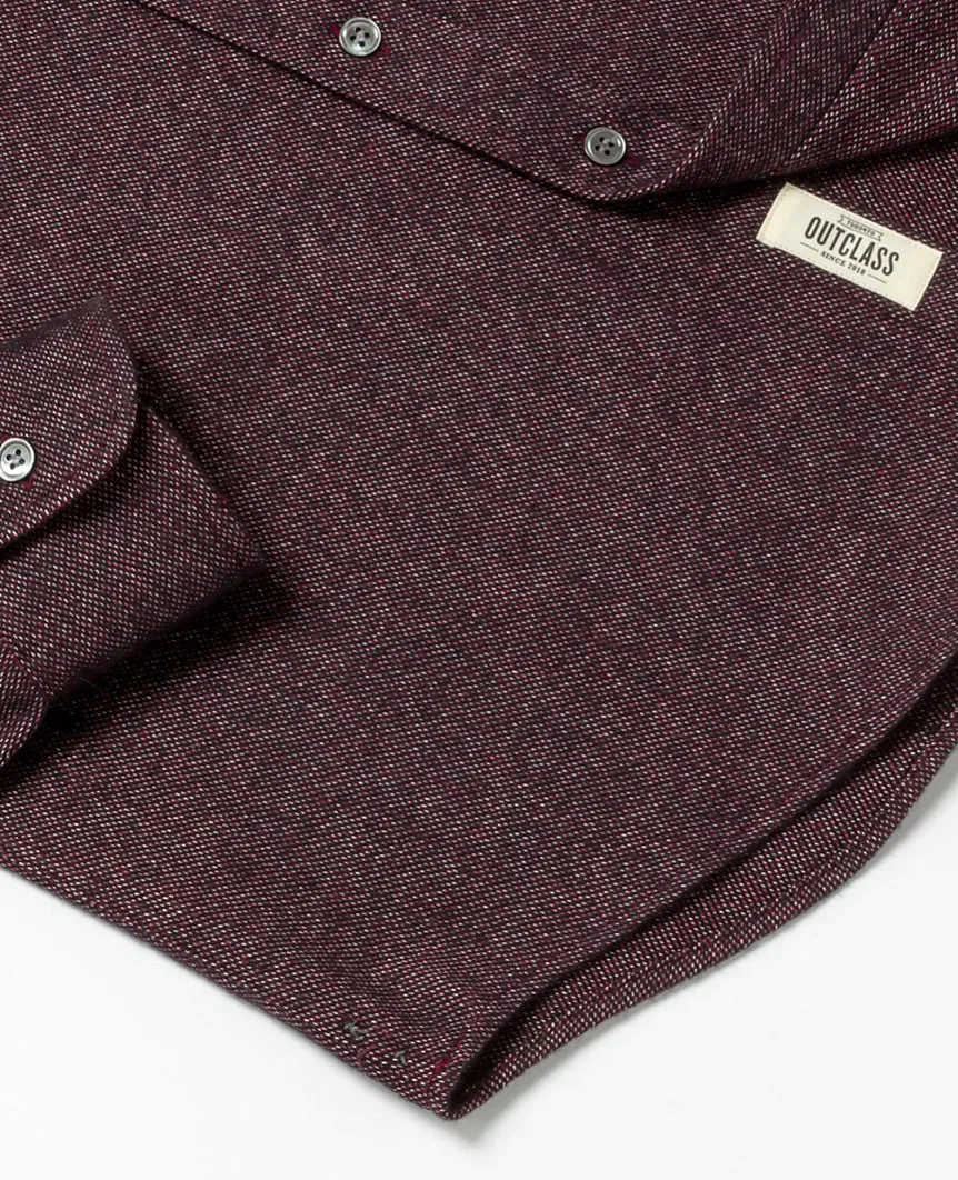 Merlot Flannel Shirt