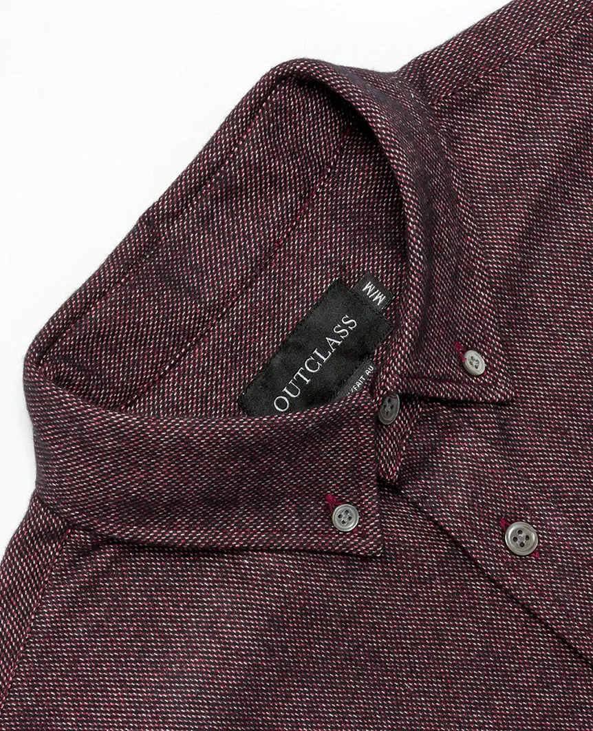 Merlot Flannel Shirt