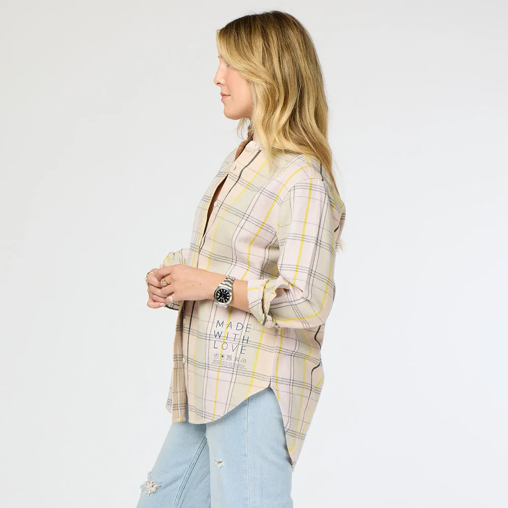 Mia Ruffle Shirt Cabin Plaid