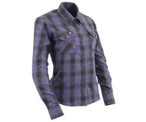 Milwaukee Ladies Black/Purple/Grey Flannel CLOSEOUT