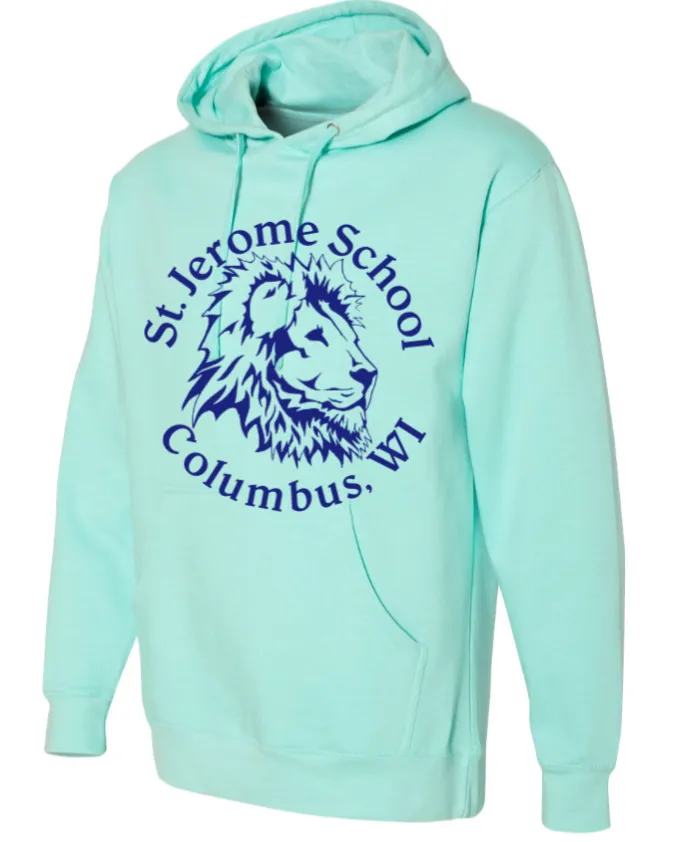 Mint or White SJS Hooded Sweatshirt