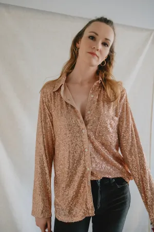 MISFIT ITEM - The Rose Gold Button Shirt // Size M