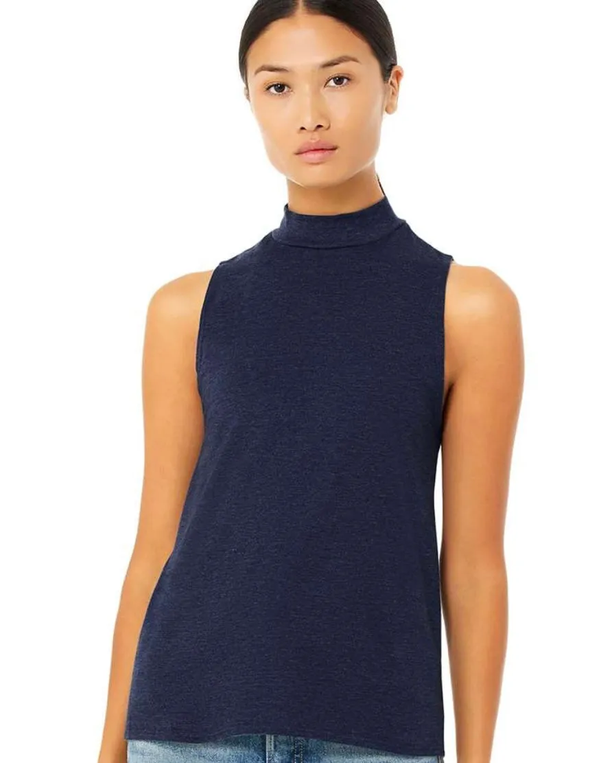 Mock Neck Tank (Navy)