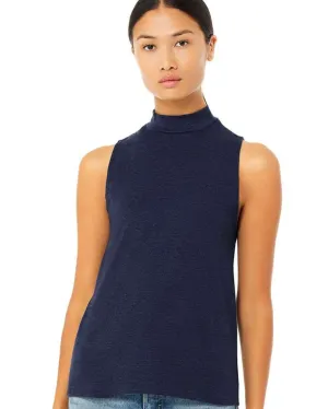 Mock Neck Tank (Navy)