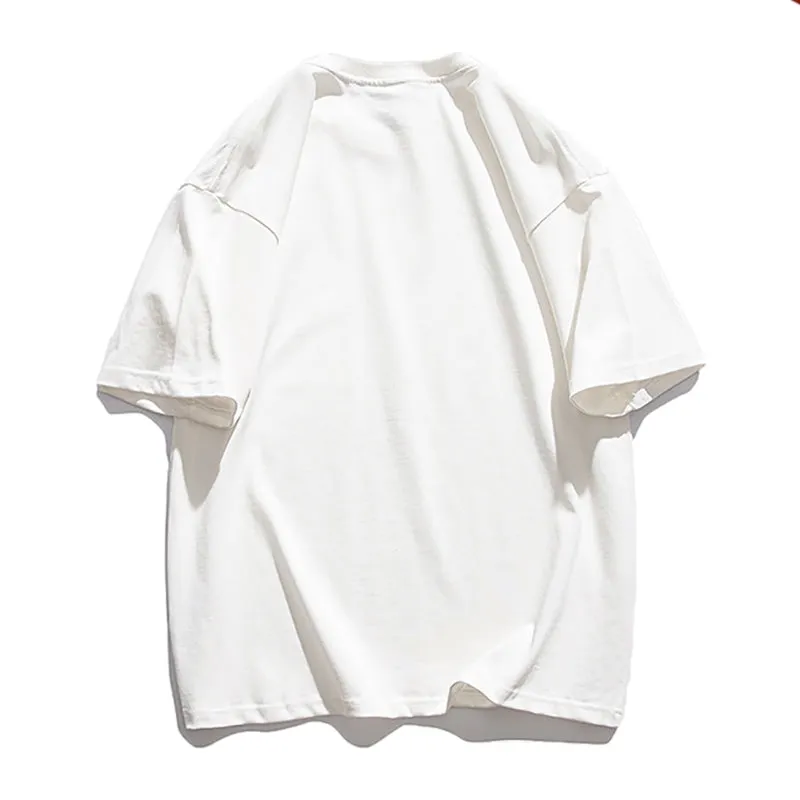 Modern Rabbit Print Cotton T-shirt