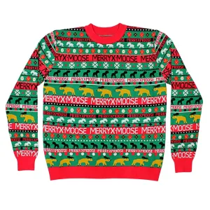 Moose Merry Christmas Sweater