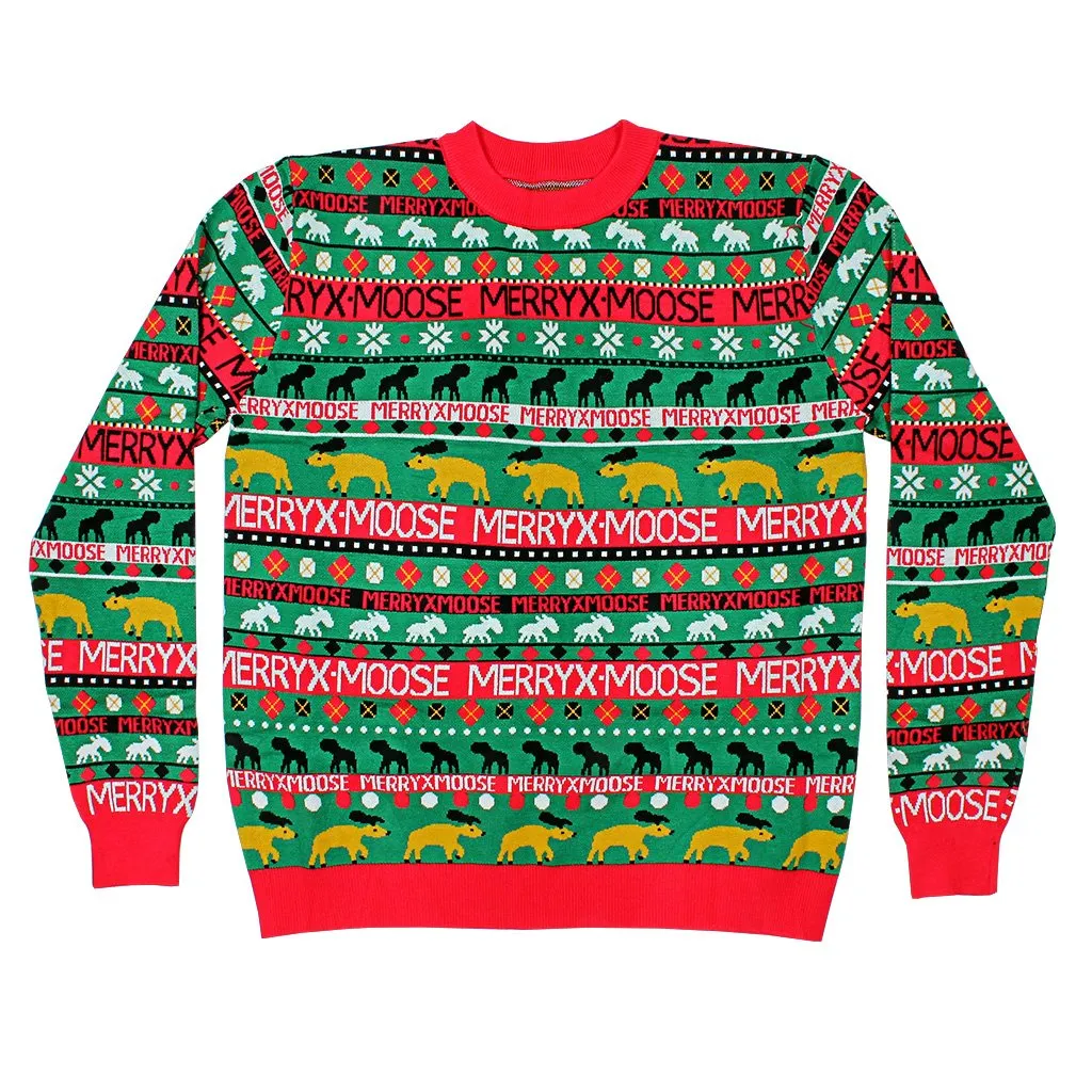 Moose Merry Christmas Sweater