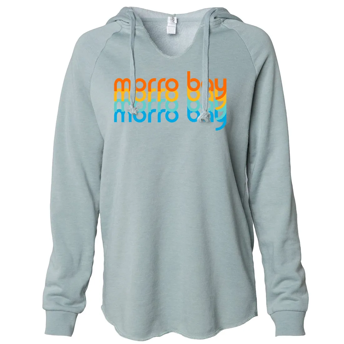 Morro Bay Stacked Women's Soft Hooded Pullover