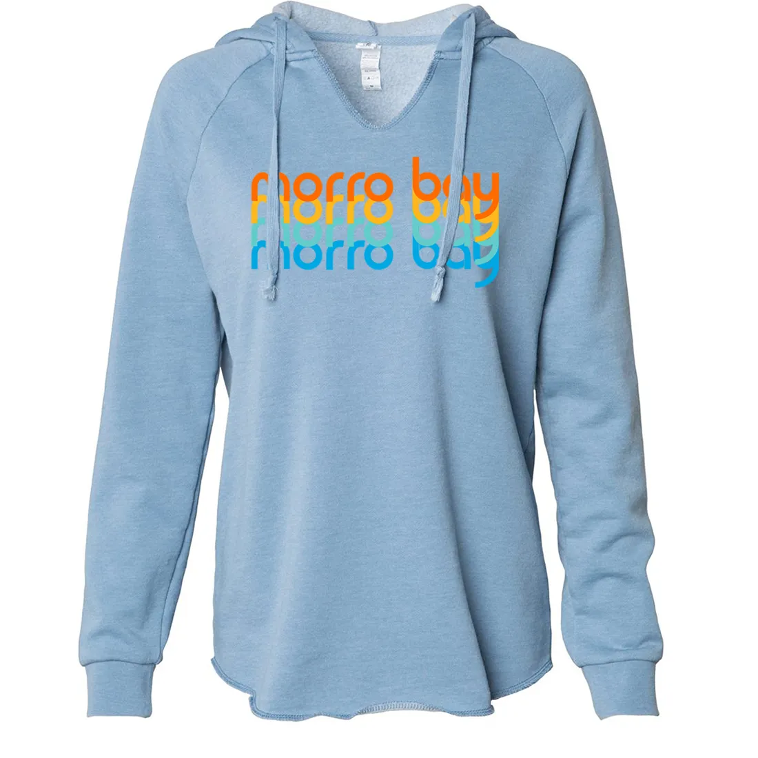 Morro Bay Stacked Women's Soft Hooded Pullover