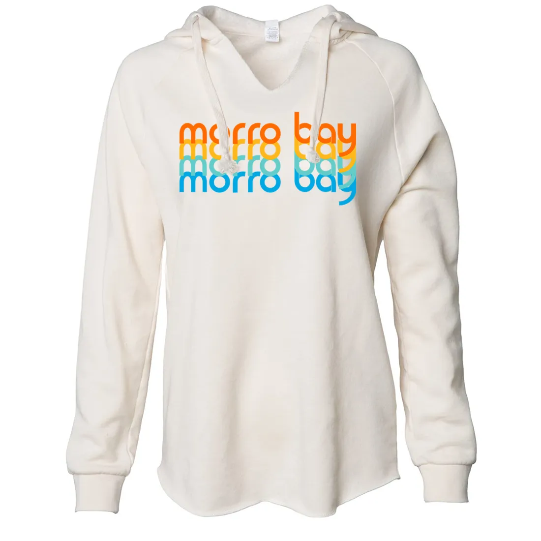 Morro Bay Stacked Women's Soft Hooded Pullover