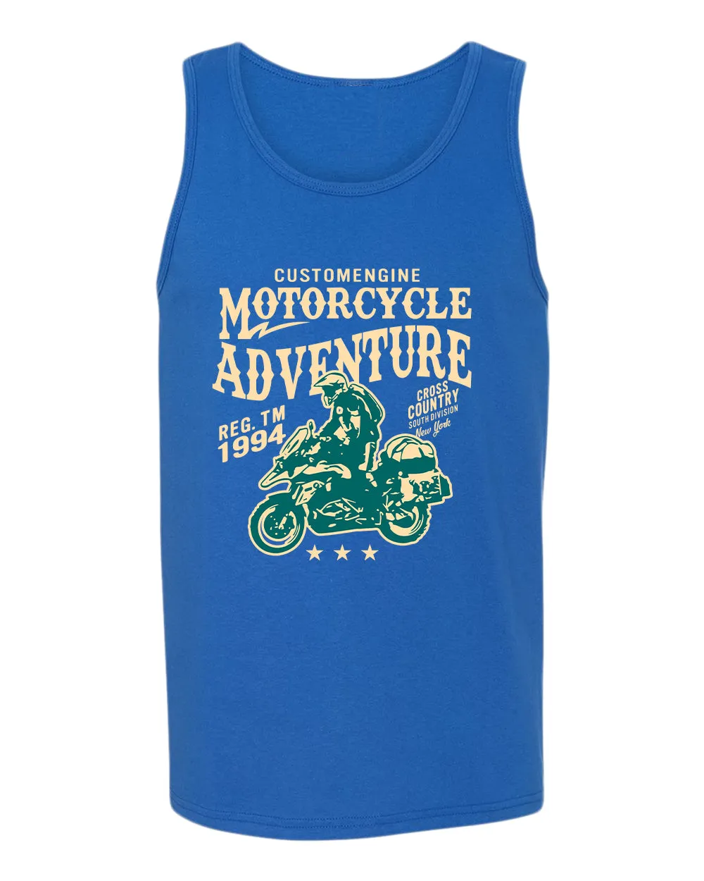 Motorcycle adventure cross country tank top