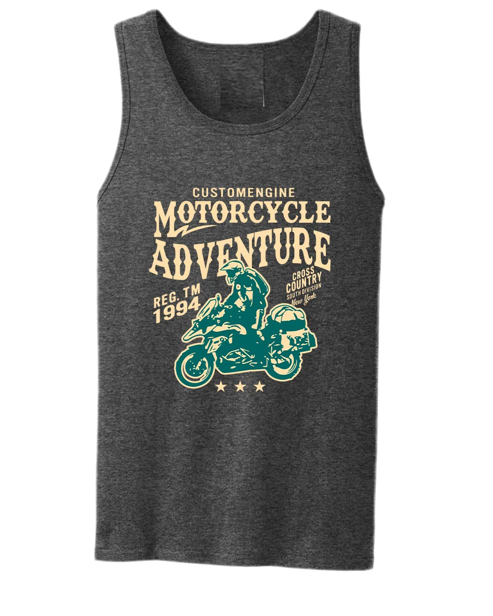 Motorcycle adventure cross country tank top