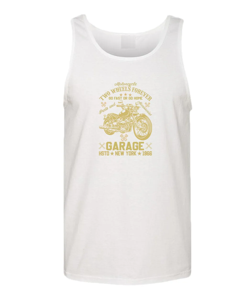 Motorcycle two wheels forever tank top, garage tank tops