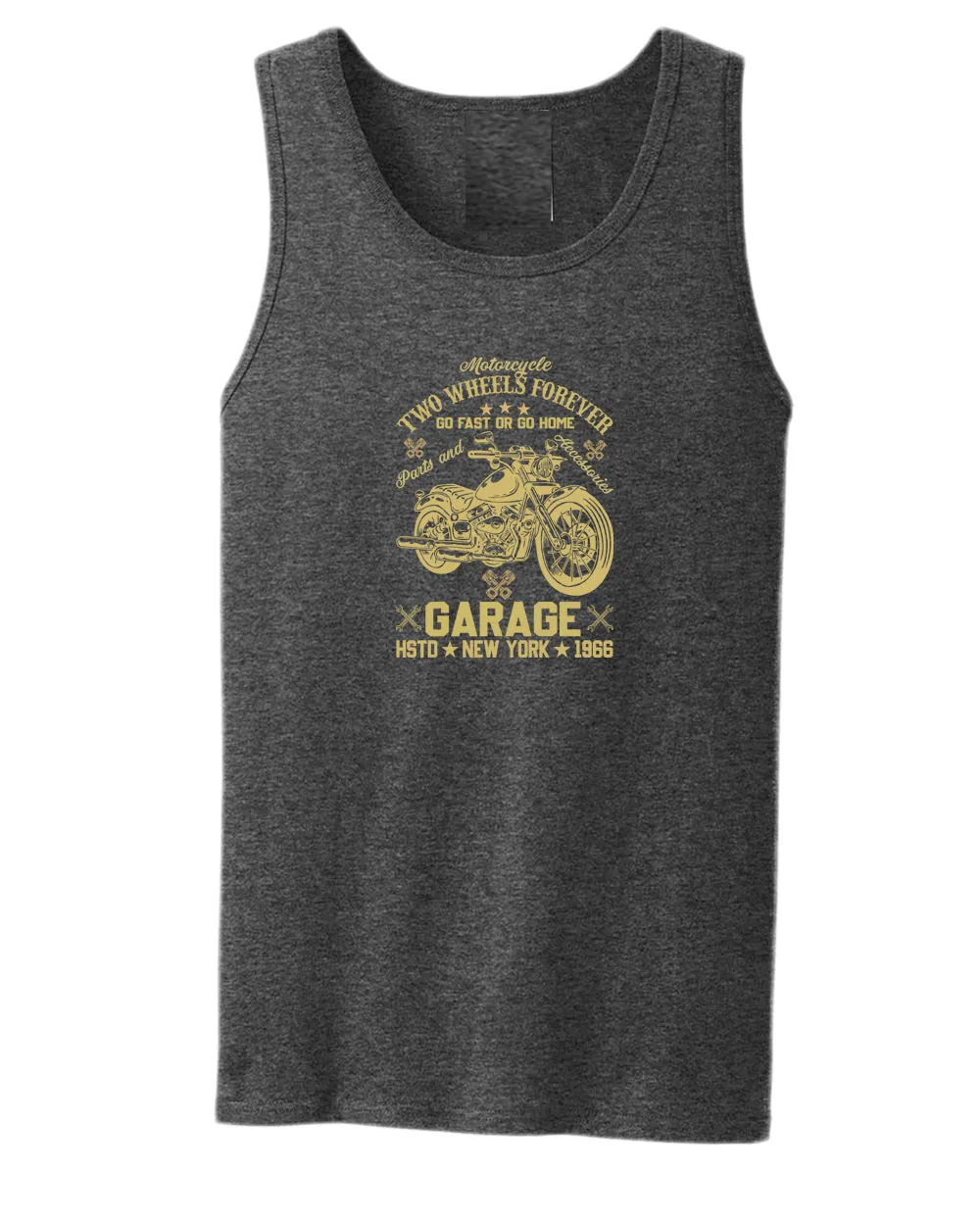 Motorcycle two wheels forever tank top, garage tank tops