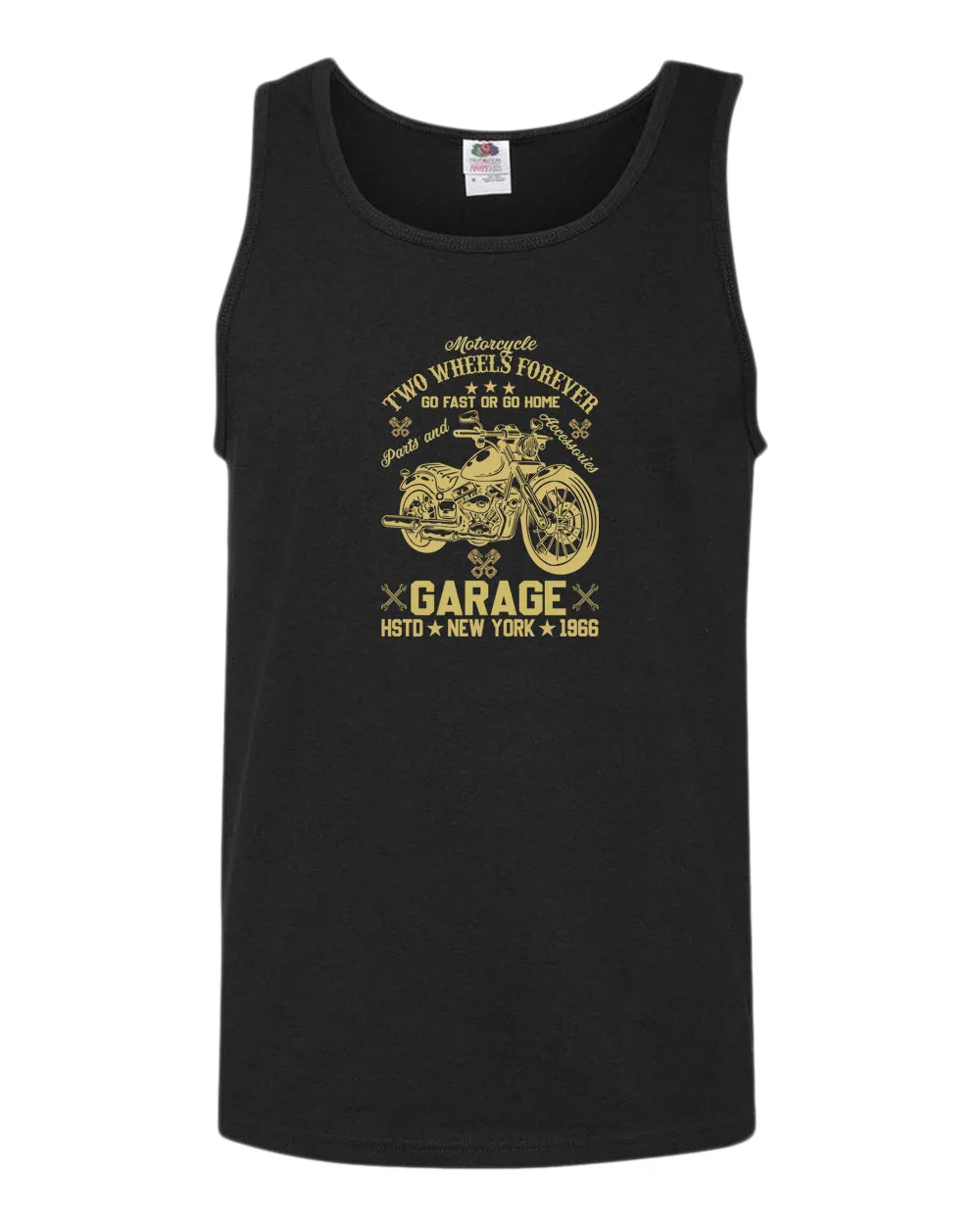 Motorcycle two wheels forever tank top, garage tank tops