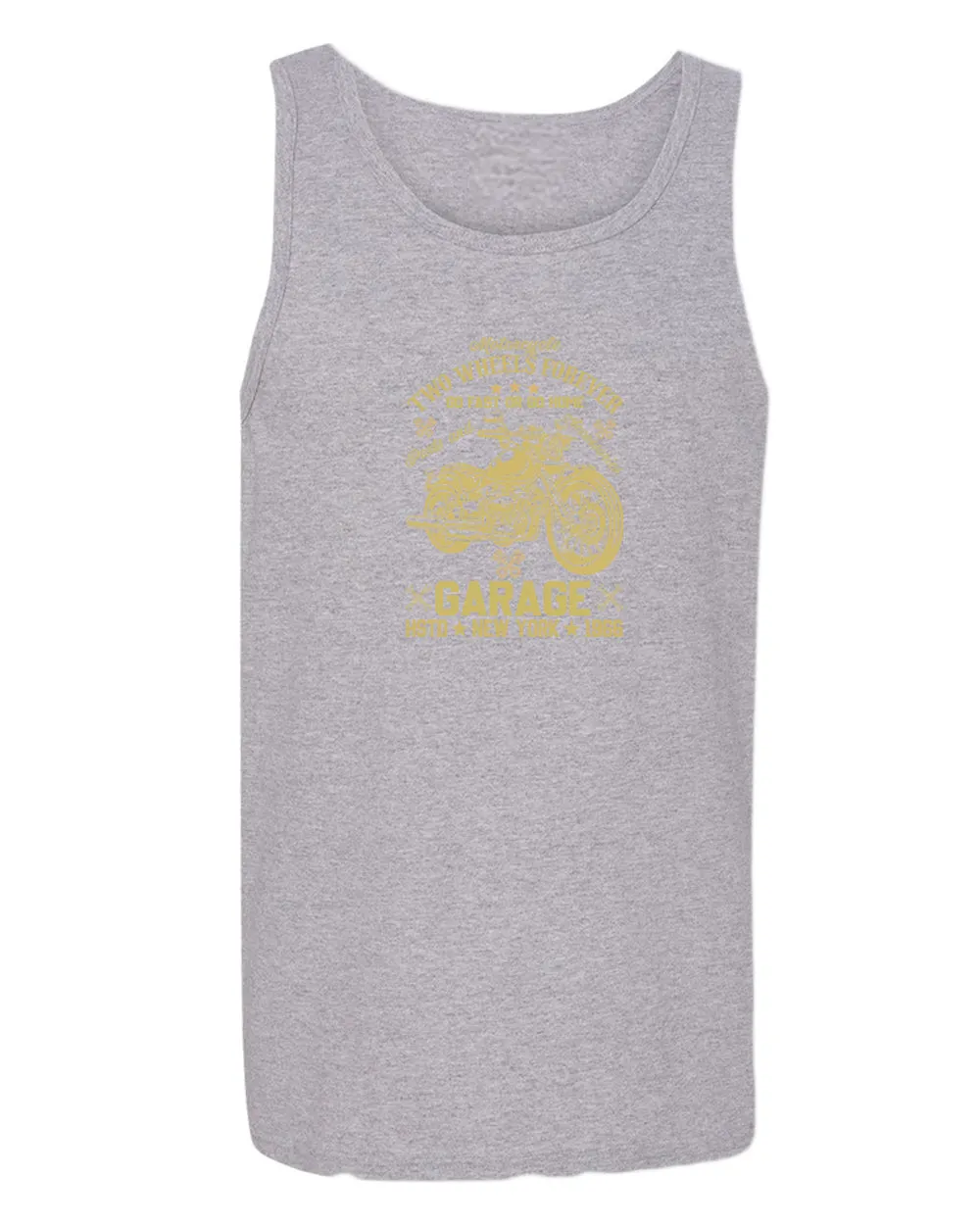 Motorcycle two wheels forever tank top, garage tank tops